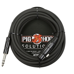 Pig Hog 20 ft TRS (M)-XLR (F) Balanced Cable