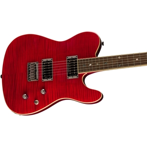 Fender Special Edition Custom Telecaster Flame Maple Top HH Crimson Red Transparent