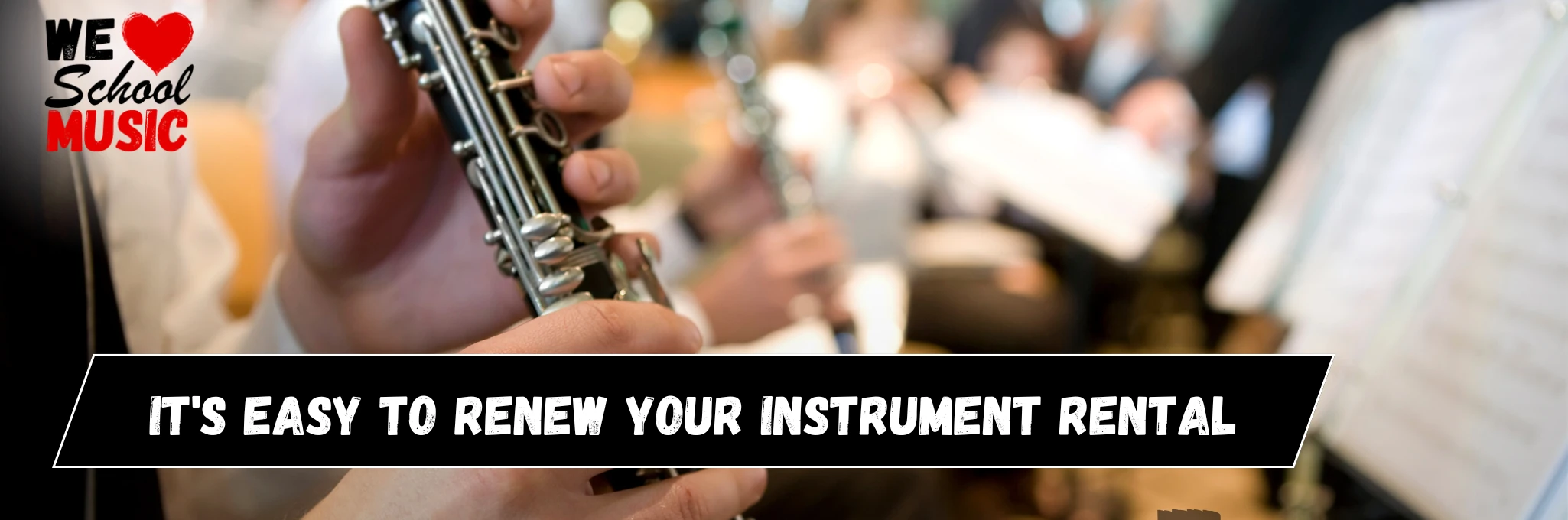 It’s easy to renew your school music band or orchestra instrument rental at The Magic Flute.