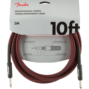 Fender Professional Instrument 10' Cable Red Tweed