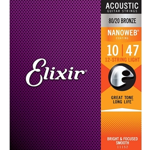 Elixir Nanoweb Acoustic 12-String Light (.010-.047)