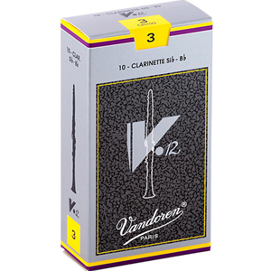 Vandoren Bb Clarinet V12 #3 Reeds, Box 10