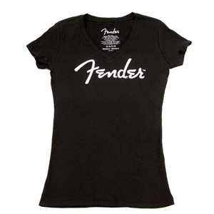 Fender Ladies' Distressed Logo T-Shirt - Medium
