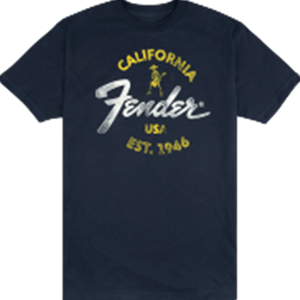 Fender Baja Blue T-Shirt Blue Extra Large XL