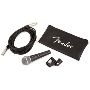 Fender P-52S Microphone Kit with XLR Cable, Clip and Carrying Bag