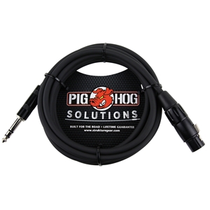 Pig Hog 10 ft TRS (M)-XLR (F) Balanced Cable