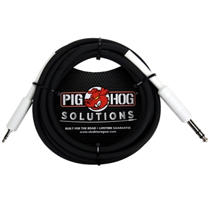 Pig Hog 1/4" TRS to 1/8" mini 10 ft Cable
