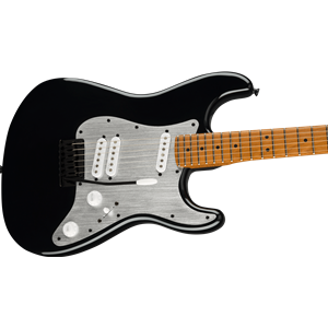 Squier by Fender Contemporary Stratocaster Special Roasted Maple Fingerboard Silver Anodized Pickguard Black