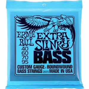 Ernie Ball Extra Slinky Nickel Wound Electric Bass Strings - .040-.095 Gauge