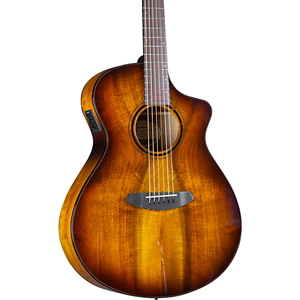 Breedlove ECO Pursuit Exotic S Concerto Tiger's Eye CE Myrtlewood Top, Myrtlewood Back and Sides Acoustic Guitar