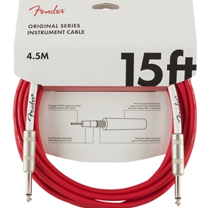 Fender Original 15' Instrument Cable Fiesta Red