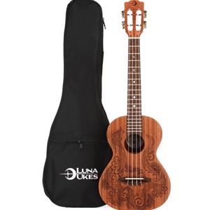 Luna Henna Dragon Ukulele, Tenor
WITH BAG