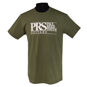 PRS Tee, Short-Slv, PRS Block Logo, Military Green, Small