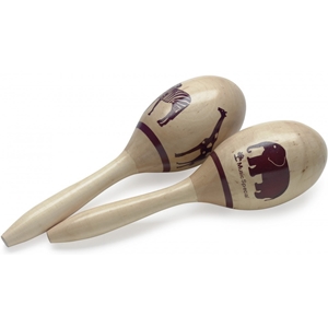 Stagg Wood Maracas Oval 23CM African Finish