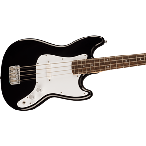 Squier Sonic Bronco Bass, Laurel Fingerboard, White Pickguard, Black