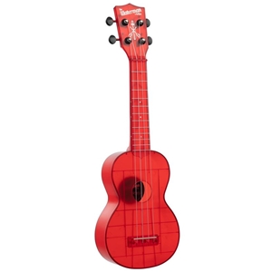 Kala Waterman Soprano Ukulele, Red