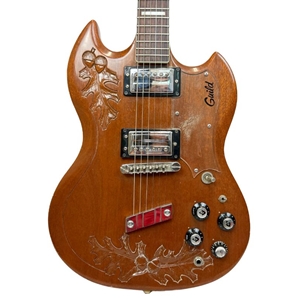 Used 1973 Guild S-100 Carved Oak Leaf Acorn Electric Guitar With Case