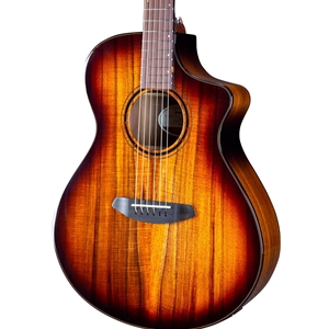 Breedlove Pursuit Exotic S Concert Edgeburst CE Koa-Koa Acoustic-Electric Guitar