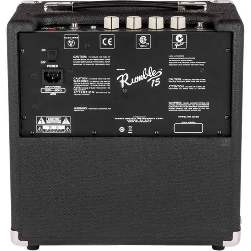 【美品】FENDER RUMBLE 15 V3 The Magic Flute - Fender Rumble 15 V3 Bass Amplifier