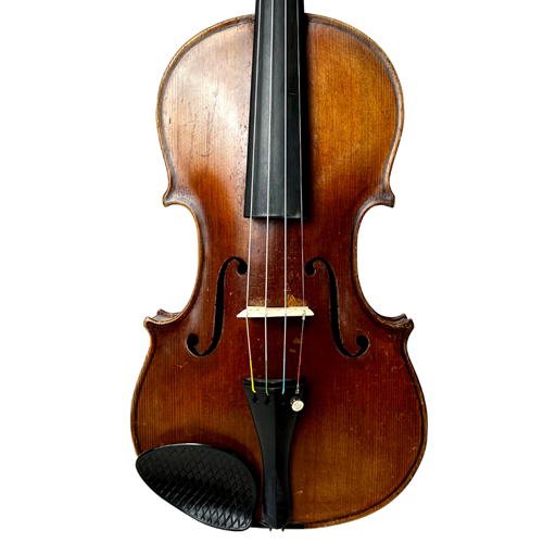 F.m. Bertucci Labelled 4/4 Violin 1928 W/case (no Bow) (Consignment)