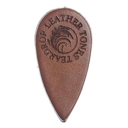 Timber Tones Teardrop Whiskey Leather Pick