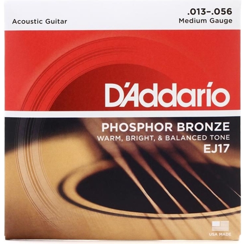 D'addario Phosphor Bronze Acoustic Medium (.013-.056)