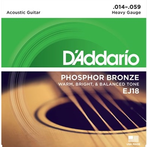 D'addario Phosphor Bronze Acoustic Heavy (.014-.059)