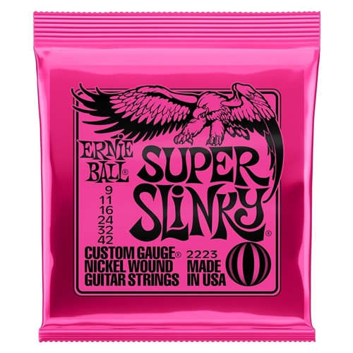 Super Slinky Nickel Wound Electric Guitar Strings - 9-42 Gauge