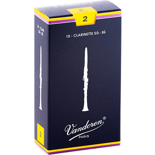 Vandoren Bb Clarinet #2 Reeds, Box 10