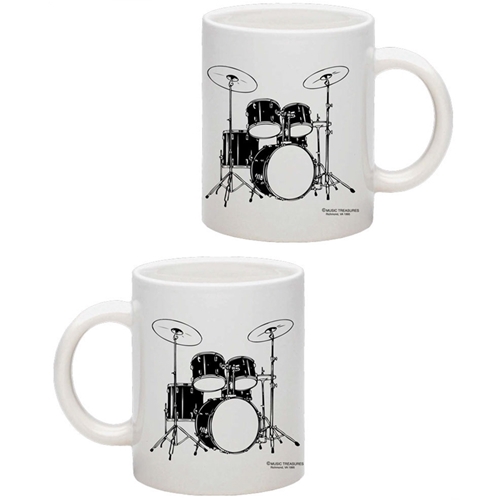 Ceramic Coffee Mug: Drumset