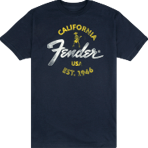 Fender Baja Blue T-Shirt Blue Extra Extra Large