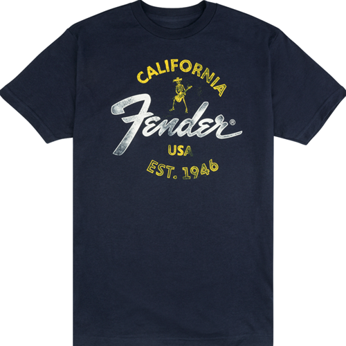 Fender Baja Blue T-Shirt Blue Large L