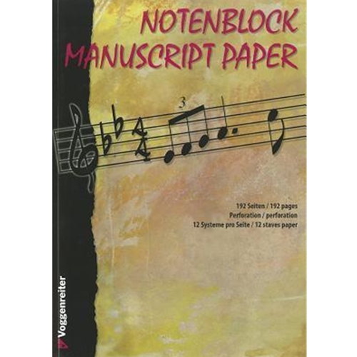 Notenblock Manuscript Paper