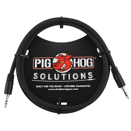 Pig Hog 3.5mm TRS to 3.5mm TRS 9 ft Cable