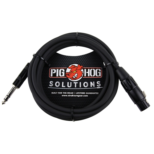 Pig Hog 10 ft TRS (M)-XLR (F) Balanced Cable