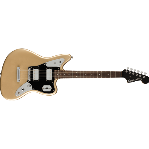 Squier by Fender Contemporary Jaguar HH Stop Tail Laurel Fingerboard Black Pickguard Shoreline Gold (Blemished)