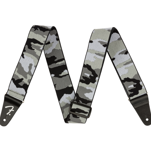 Fender Weighless 2" Camo Strap Gray