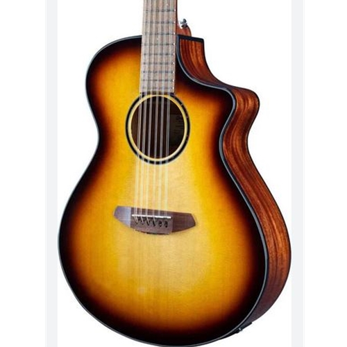 Breedlove Discovery ECO S Concert Edgeburst 12 String CE Sitka/Mahogany Acoustic Guitar