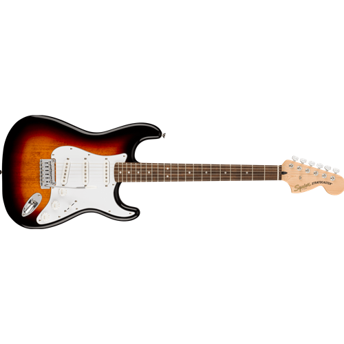 Fender Squier Affinity Series Stratocaster SSS Laurel Fingerboard White Pickguard 3 Color Sunburst