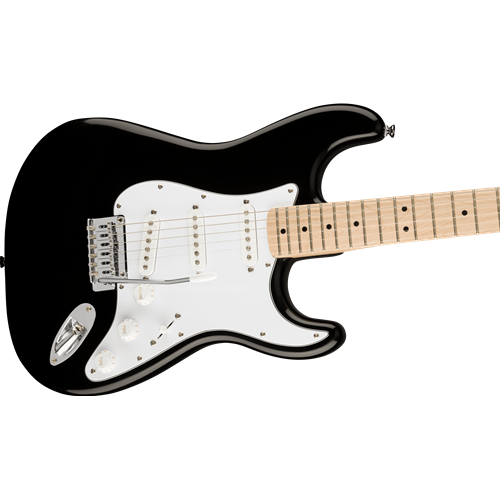 Fender Squier Affinity Series Stratocaster SSS Mapel Fingerboard White Pickguard Black