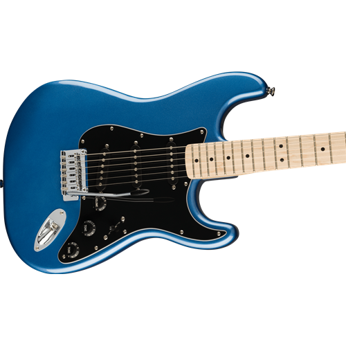 Squier Affinity Series Stratocaster SSS Maple Fingerboard Black Pickguard Lake Placid Blue