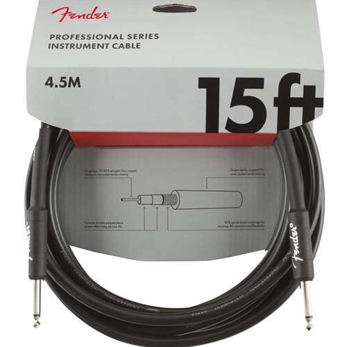 Fender Professional Instrument 15' Cable Black