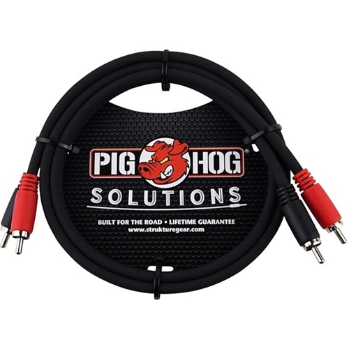 Pig Hog 6 Feet RCA-RCA Dual Cable