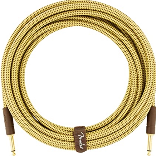 Fender Deluxe Series Instrument Cable 10' Tweed, Straight