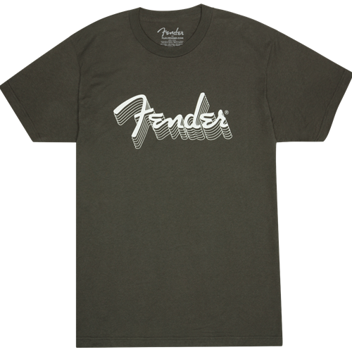 Fender Reflective Ink T-Shirt Charcoal XXLG