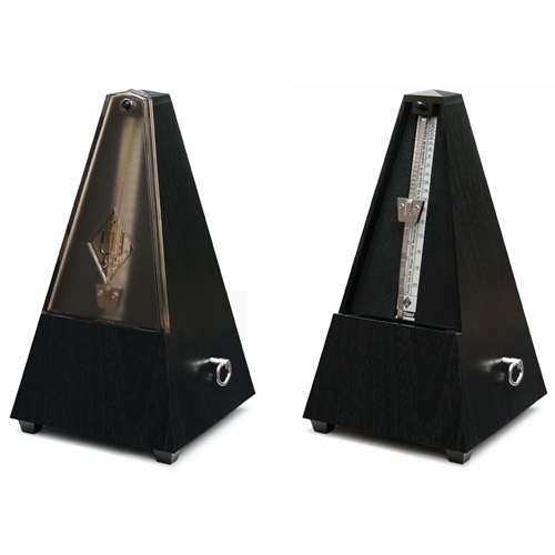 Wittner Plastic Metronome Black, Clear Cover No Bell