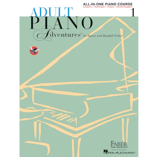 Faber Adult Piano Adventures: All-in-one - Book 1 - W/Media Online - Piano