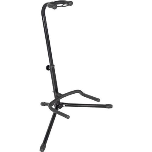 Rok-It Tubular Guitar Stand to Hold Electric or Acoustic Guitars with Padded Body and Neck Cradle