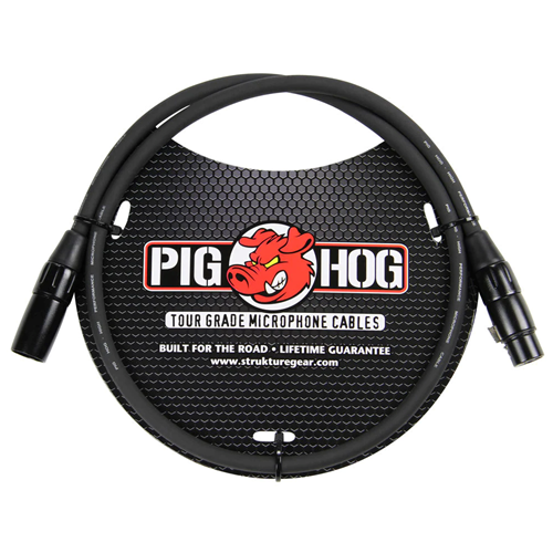 Pig Hog 8mm Mic Cable 3 feet XLR