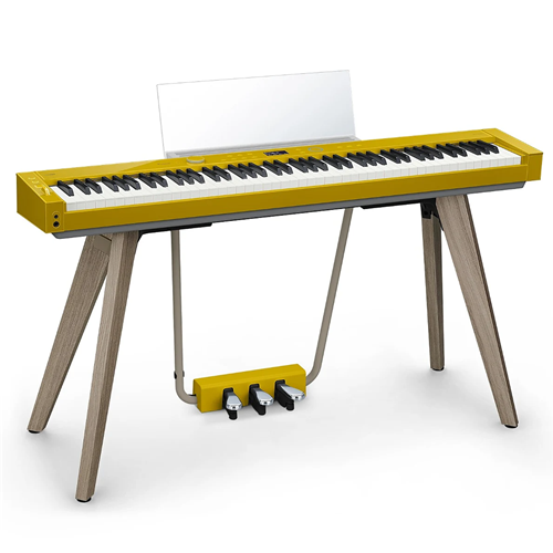Casio Privia PX-S7000HM 88 Key Harmonious Mustard Digital Piano - Includes Matching Beech Stand With Fixed Pedals